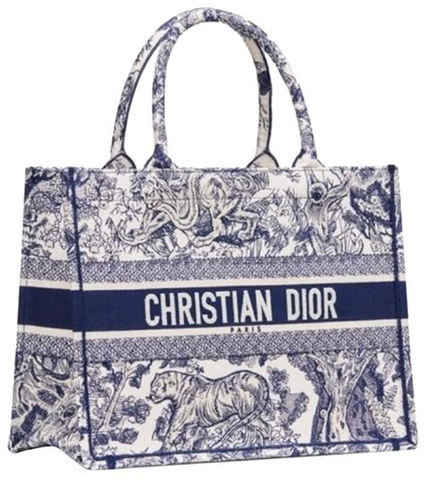 blue and white dior tote|christian Dior book tote 2021.